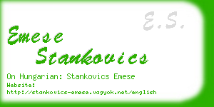 emese stankovics business card